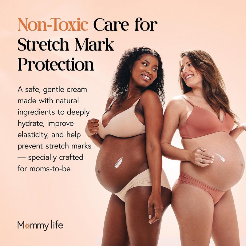 Preggie Paste Belly Butter - Stretch Mark Cream for Pregnancy & Postpartum | Non-Toxic Moisturizer with Manuka Honey & Vitamin E - 3.7oz