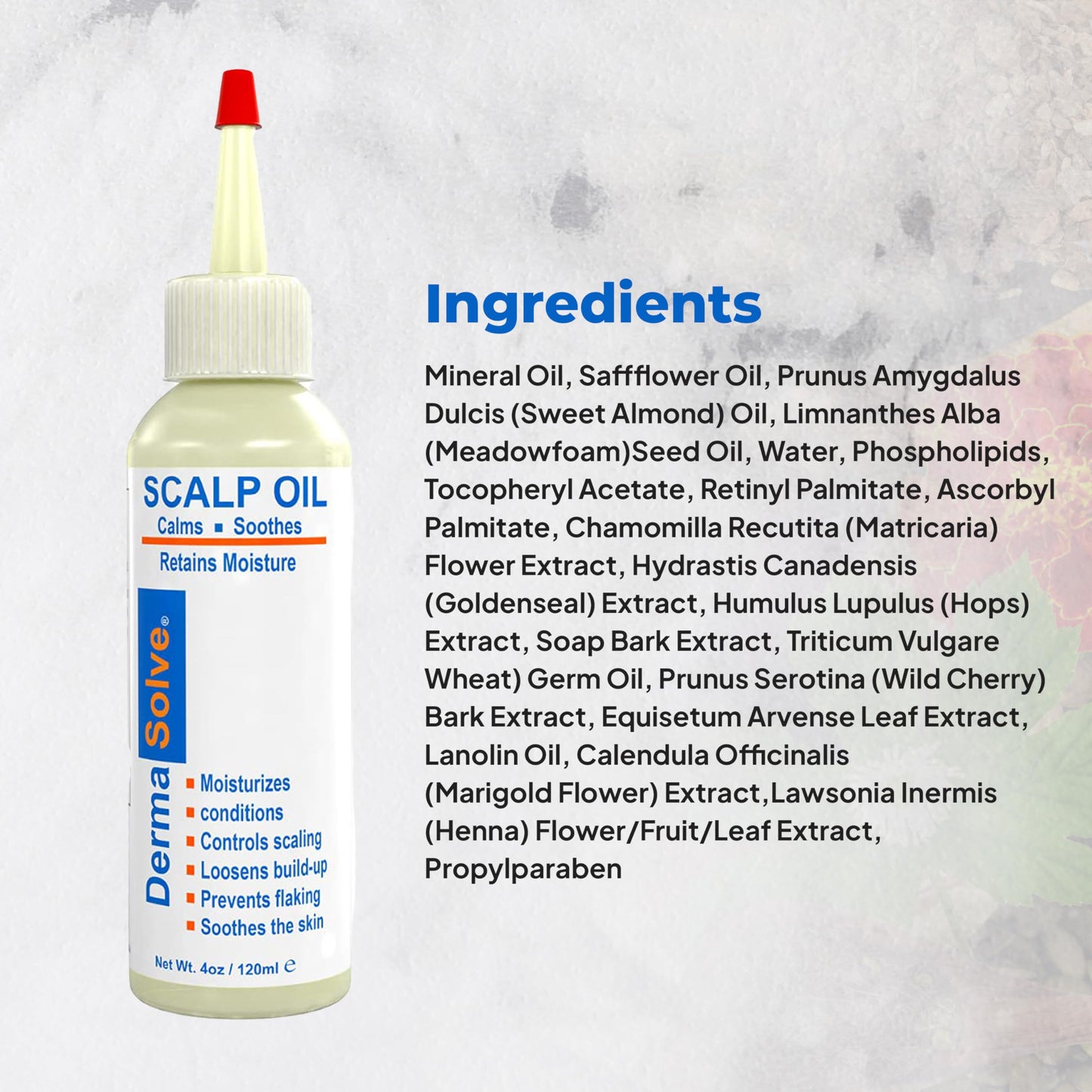 Dermasolve Psoriasis & Dandruff Oil, Dermatologist Approved for Flaky Scalp Relief
