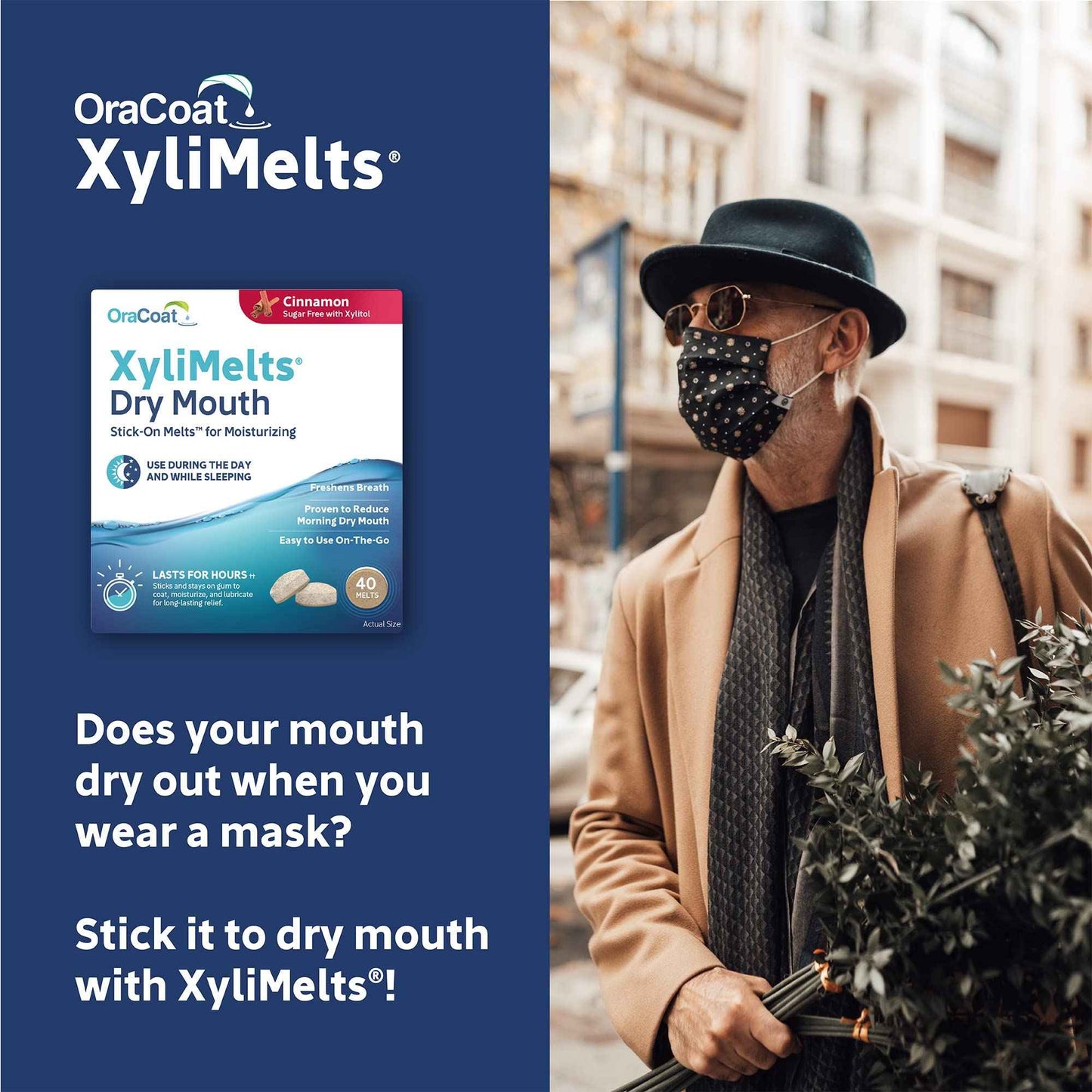 Oracoat Dry Mouth Relief Bundle Xyligel and Cinnamon 40 Count