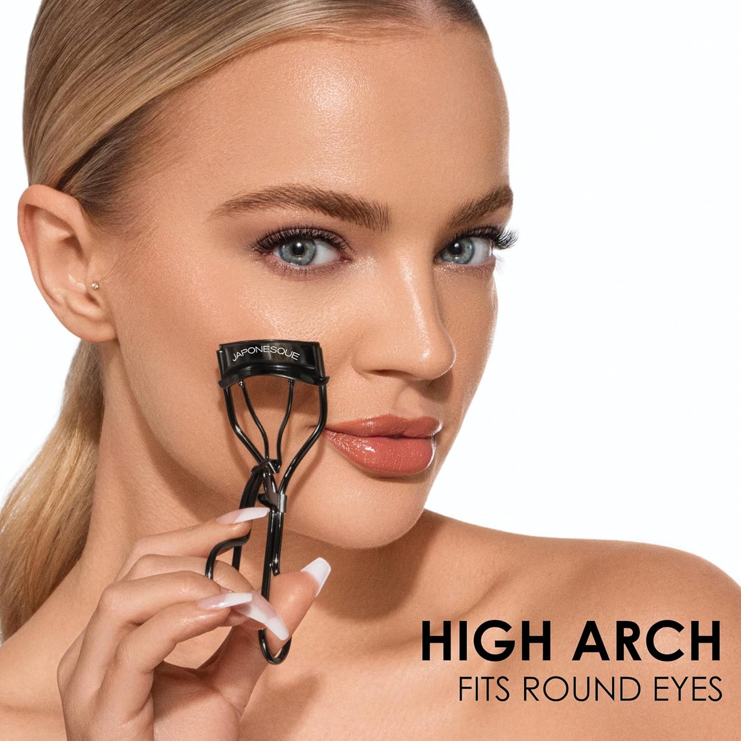 Extreme Lash Curler - Scissor Comfort Handle for Deep Curl | 8-Hour Hold, High Arch Design, Gunmetal Finish