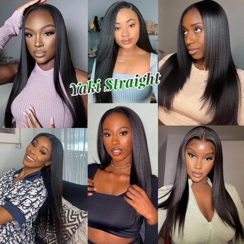 Yaki Tape in Extensions Human Hair Double Sided Relaxed Straight Black Real Remy Tape in Hair Extensions for Black Women Full Head 16 Inch Yaki Straight Tape in Bundles Natural Black 50g 20pcs