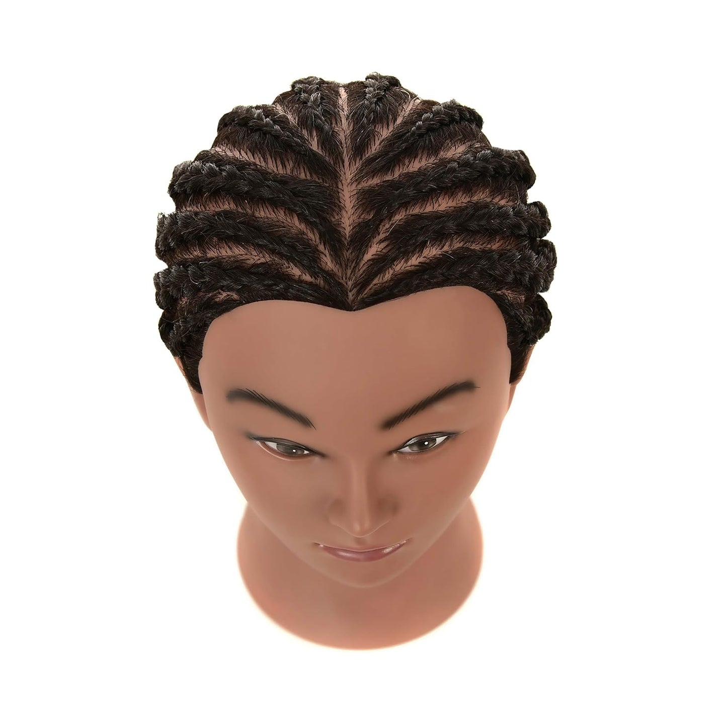 Real Human Hair Mannequin Head - Cosmetology Practice Doll with Stand for Braiding & Styling | 100% Authentic Hair