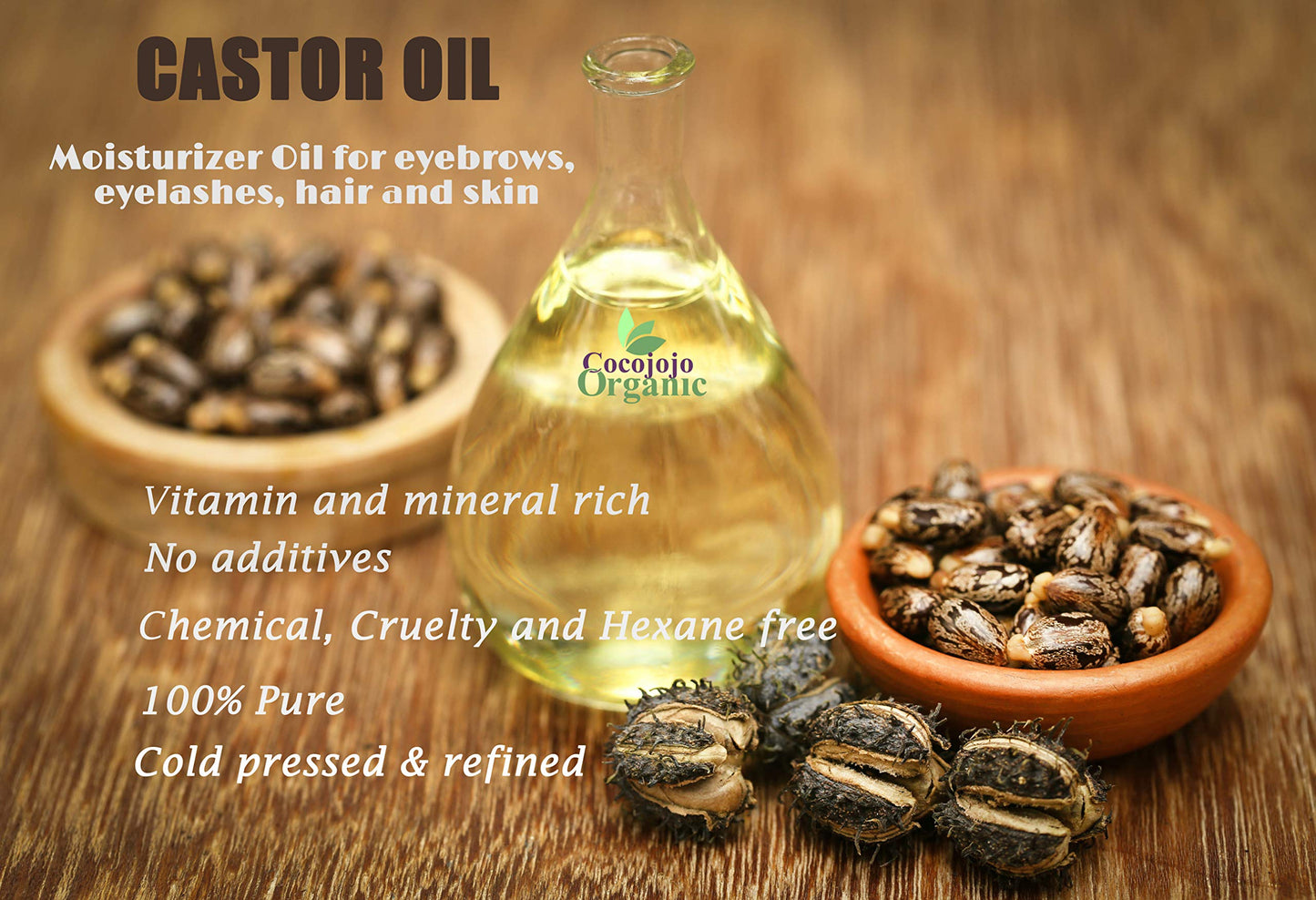 Dr Joe Lab Castor Oil, Cold Pressed Castor Oil, Refined, Pure Hexane Free Non GMO - Natural Moisturizing Hydrating Hair Skin Face Body Nails - 32 Oz