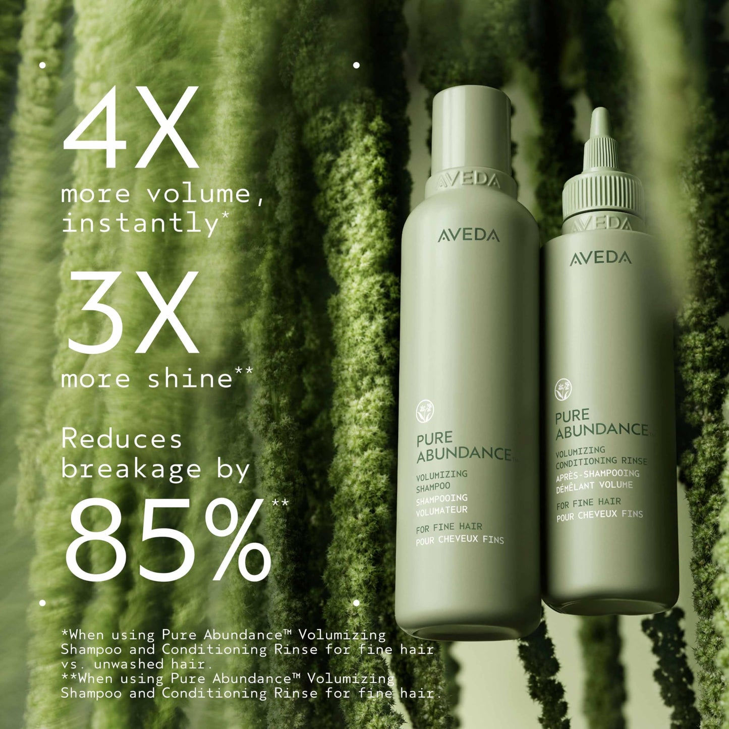 Aveda Pure Abundance Volumizing Shampoo | Shampoo For Fine Hair | Removes Product Build-Up And Excess Oil | Vegan | Liter Size | 33.8 Fl Oz
