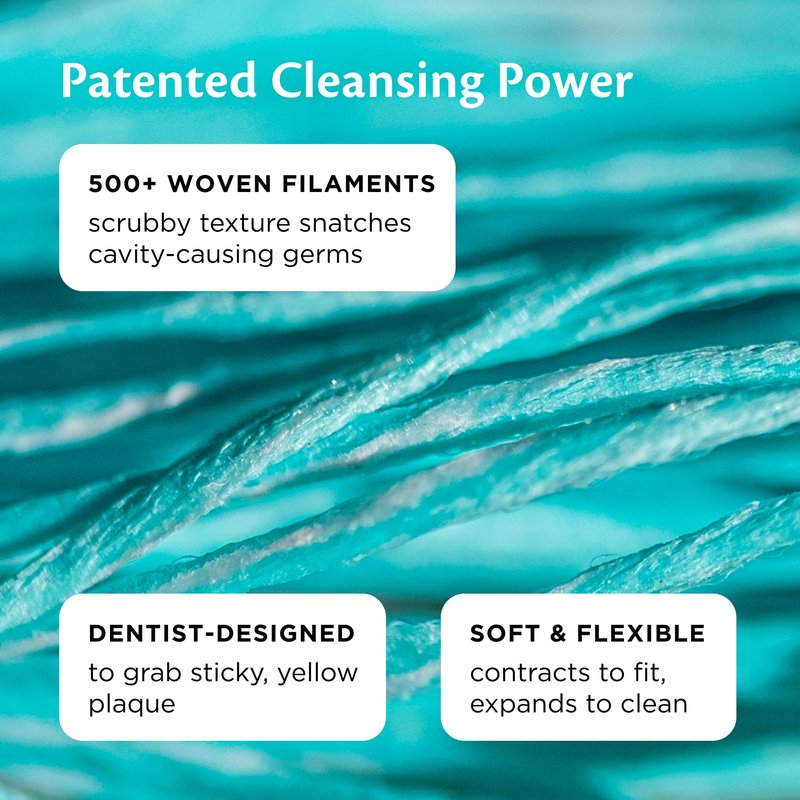 Cocofloss Expanding Woven Dental Floss by Cocolab, Waxed Tooth Floss for Daily Oral Care, Coconut Oil Infused, Vegan, for Adults and Kids, Orange Scent, 1 Pack