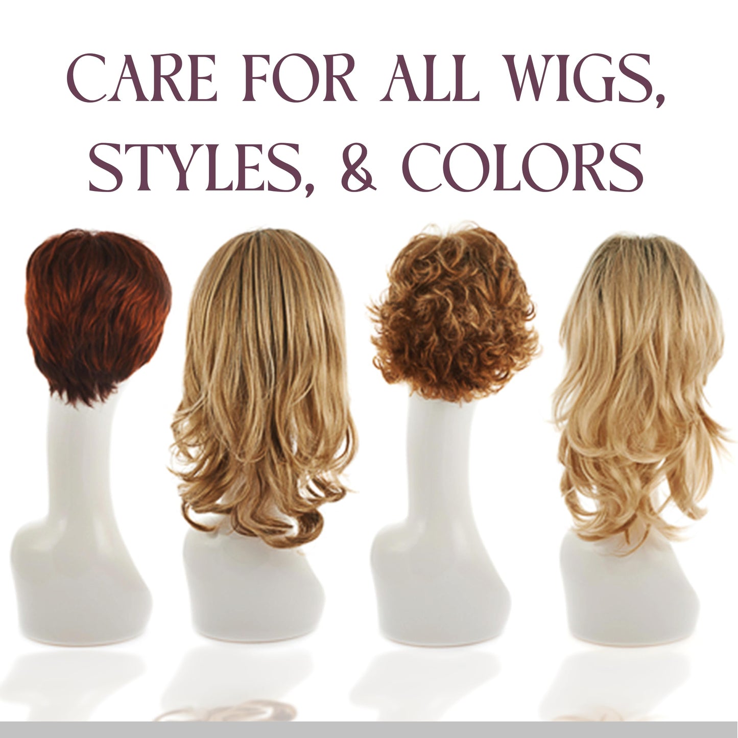 Gentle Wig Care Set, Non-static Shampoo, Wig Conditioner & Hair Spray For Synthetic & Natural Hair Wigs, Value Pack