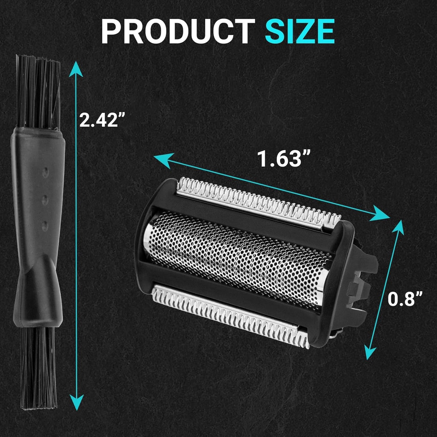 Philips Norelco Bodygroom Replacement Head - 4 Piece Foil & Blade Comb Set for Series 7000 & 5000