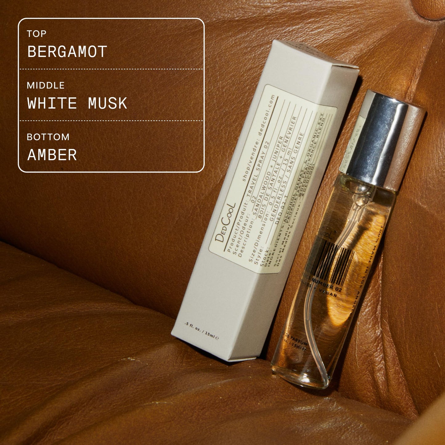 DedCool, Eau de Parfum, Milk, Travel Size Perfume, 15 mL