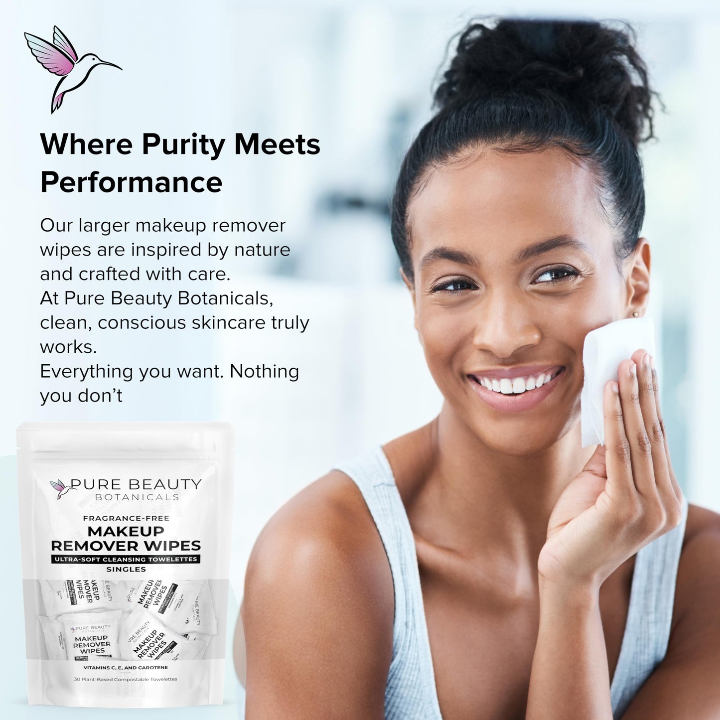 Pure Beauty Botanicals Makeup Remover Wipes