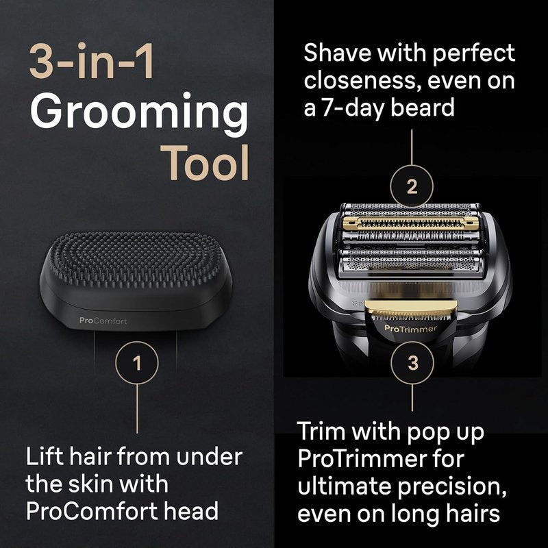 Braun Series 9 PRO+ Electric Razor for Men - 5 Pro Shaving Elements & SmartCare Center | Wet/Dry Shaver, 9597cc