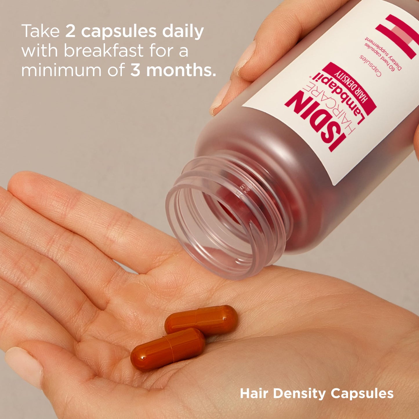 ISDIN Lambdapil Hair Density Supplement for Thinning Hair, 60 Capsules