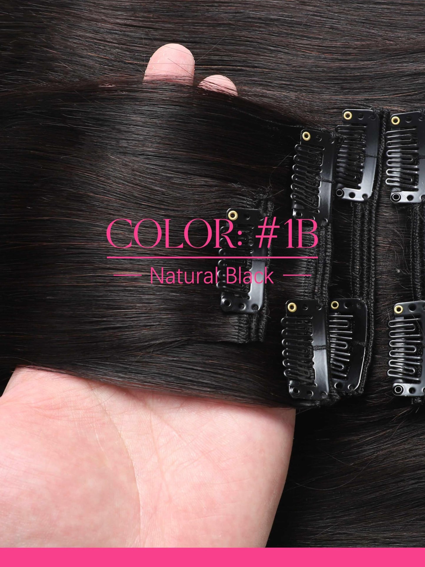 Lacer Body Wave Clip in Hair Extensions, 7 Pcs 120g Wavy Clip in Extensions for Women Grade Brazilian Virgin Human Hair Natural Black 18 Inch