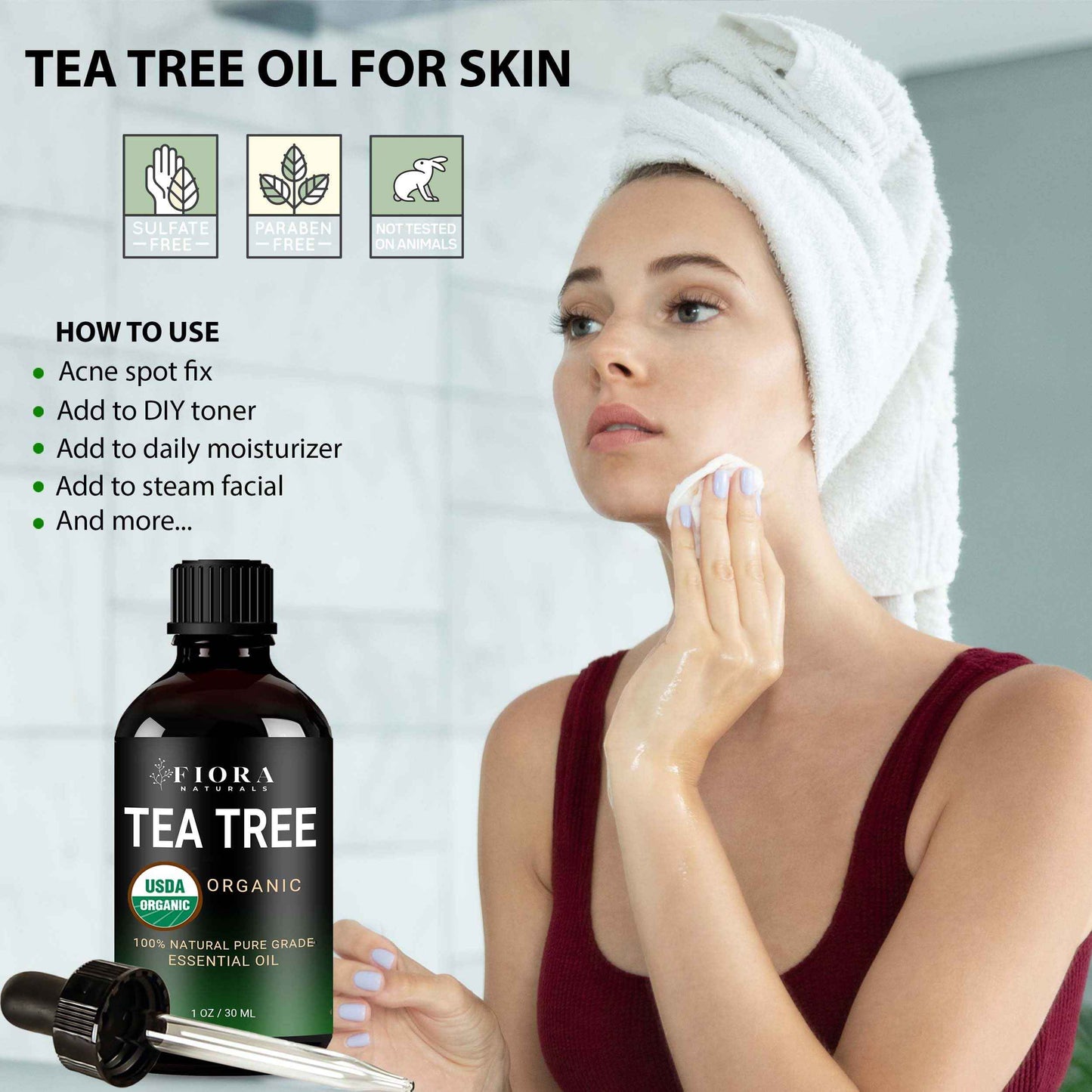 Fiora Naturals Tea Tree Oil & Peppermint Oil
