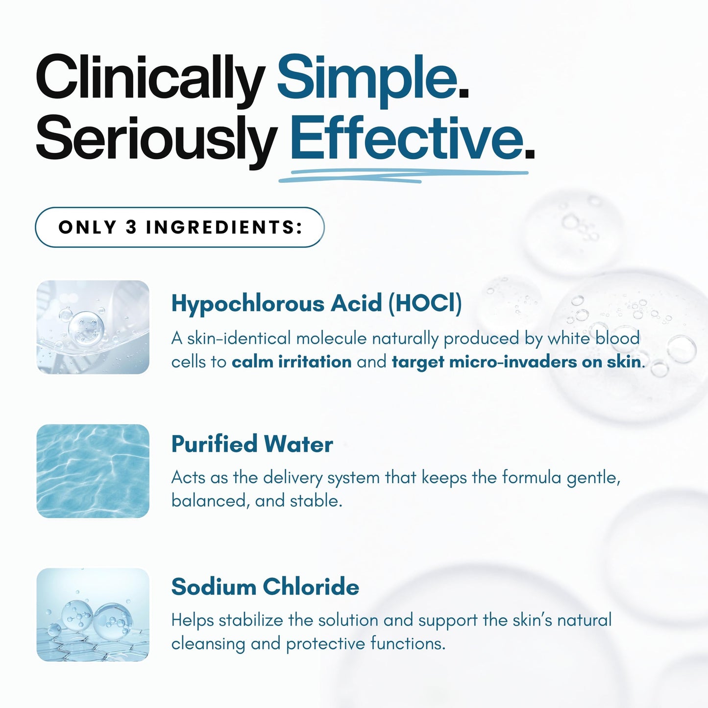 Hypochlorous Acid Spray – Dermatologist Tested HOCl Facial Cleanser for Sensitive, Acne-Prone & Irritated Skin Soothes Redness, Eczema, Rashes & Itching – Skin Repair Spray, 2oz + 6.8oz, Honeydew Labs