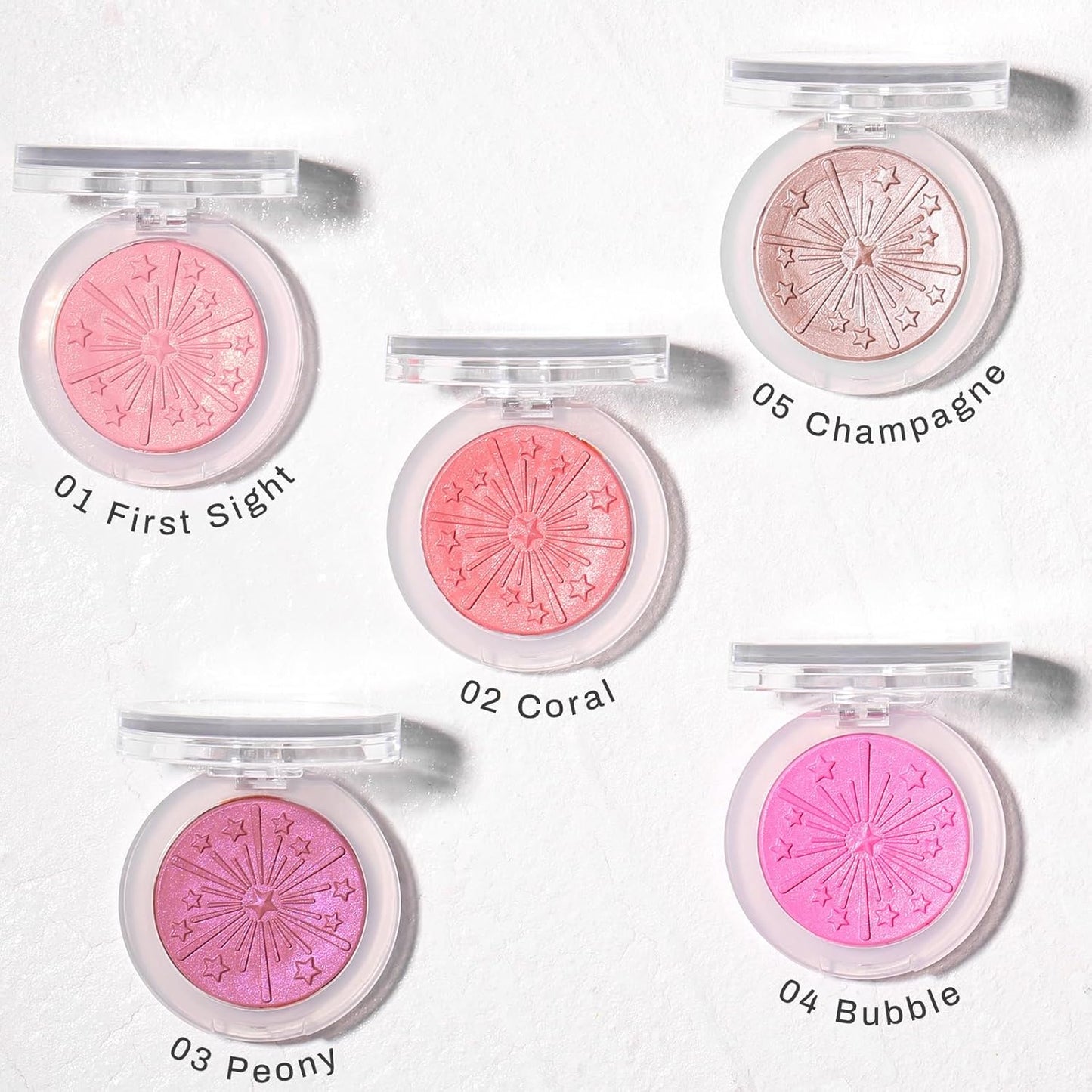 UCANBE Baked Blush Palette - Silky Blendable Powder for Natural Glow | 03 Peony