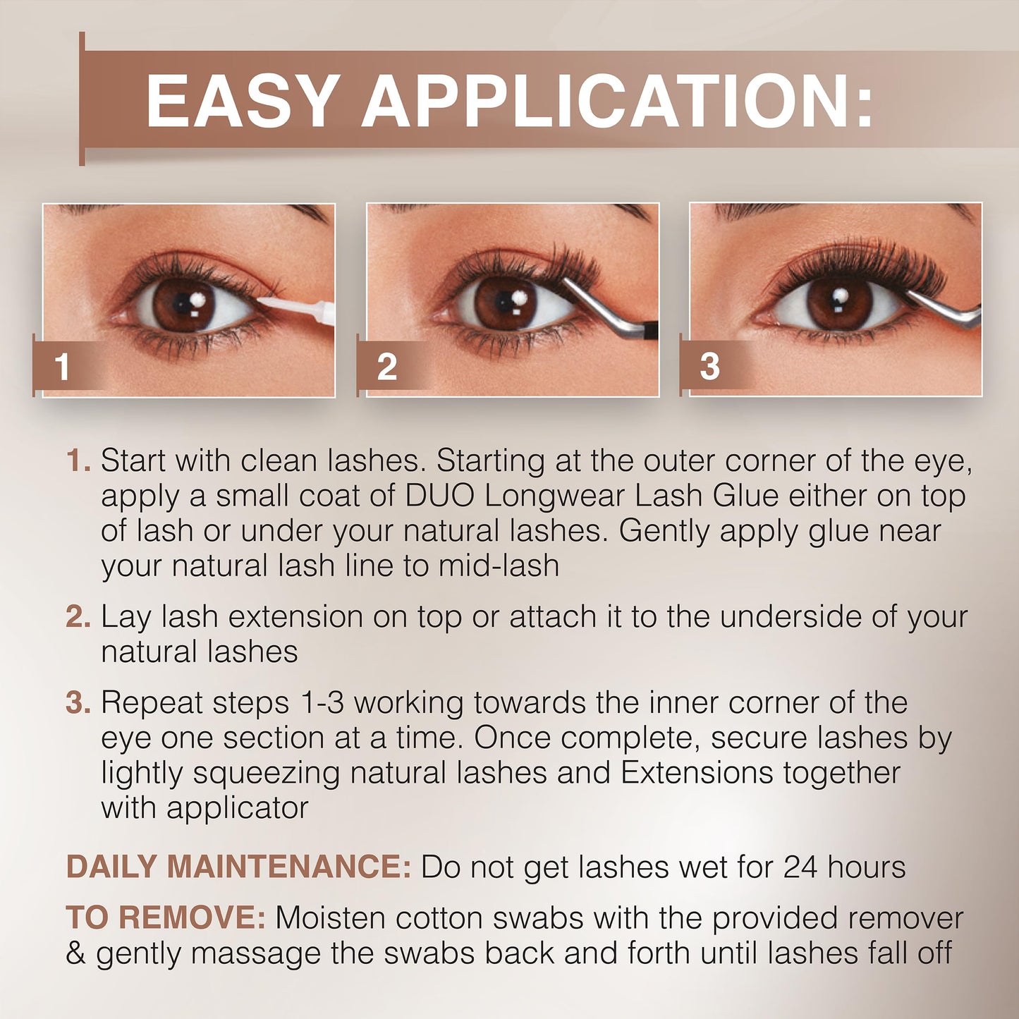 Ardell Pre-Mapped Eyelash Extensions Kit - False Lashes Wispy, Reusable Segmented Lash Strips, Long-Lasting with Lash Glue and Remover, 4 Pack