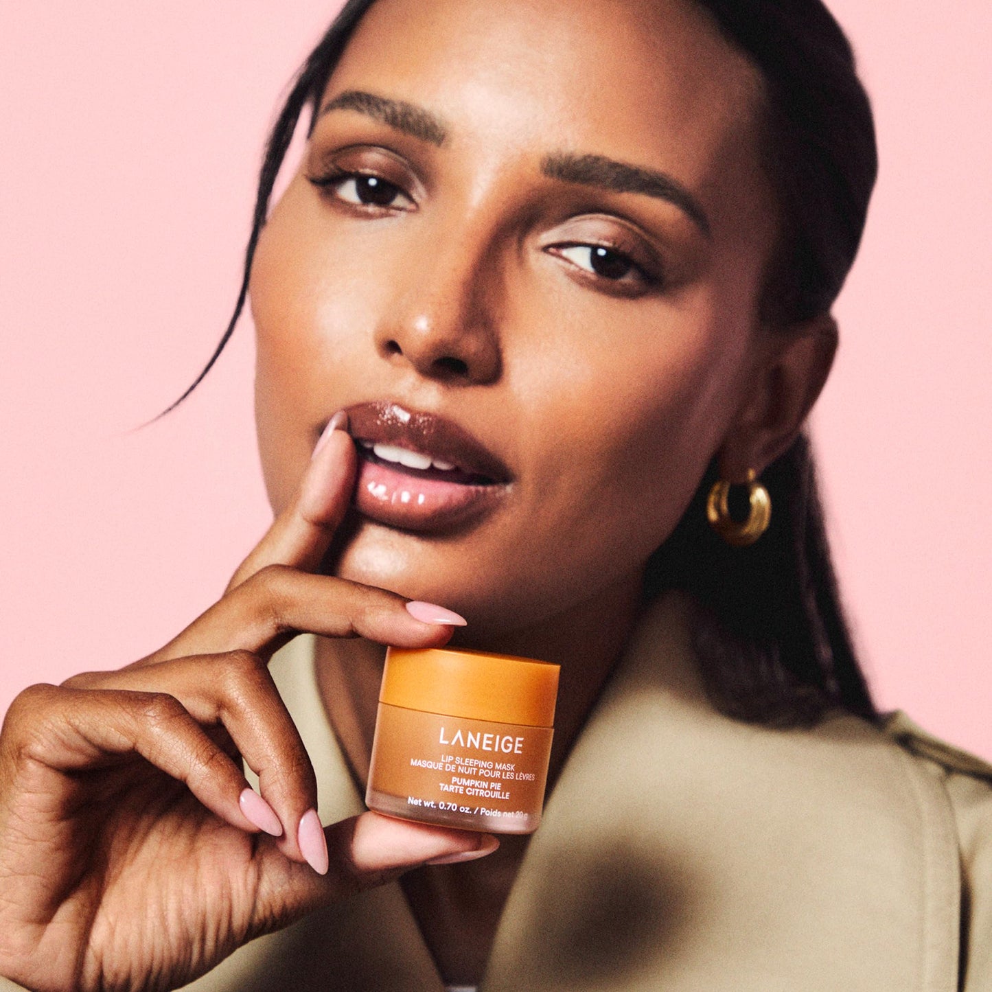 LANEIGE Lip Sleeping Mask, Pumpkin Pie: Nourishing Overnight Lip Treatment with Vitamin C, Shea & Murumuru Butter for Hydrating Dry, Flaky Lips