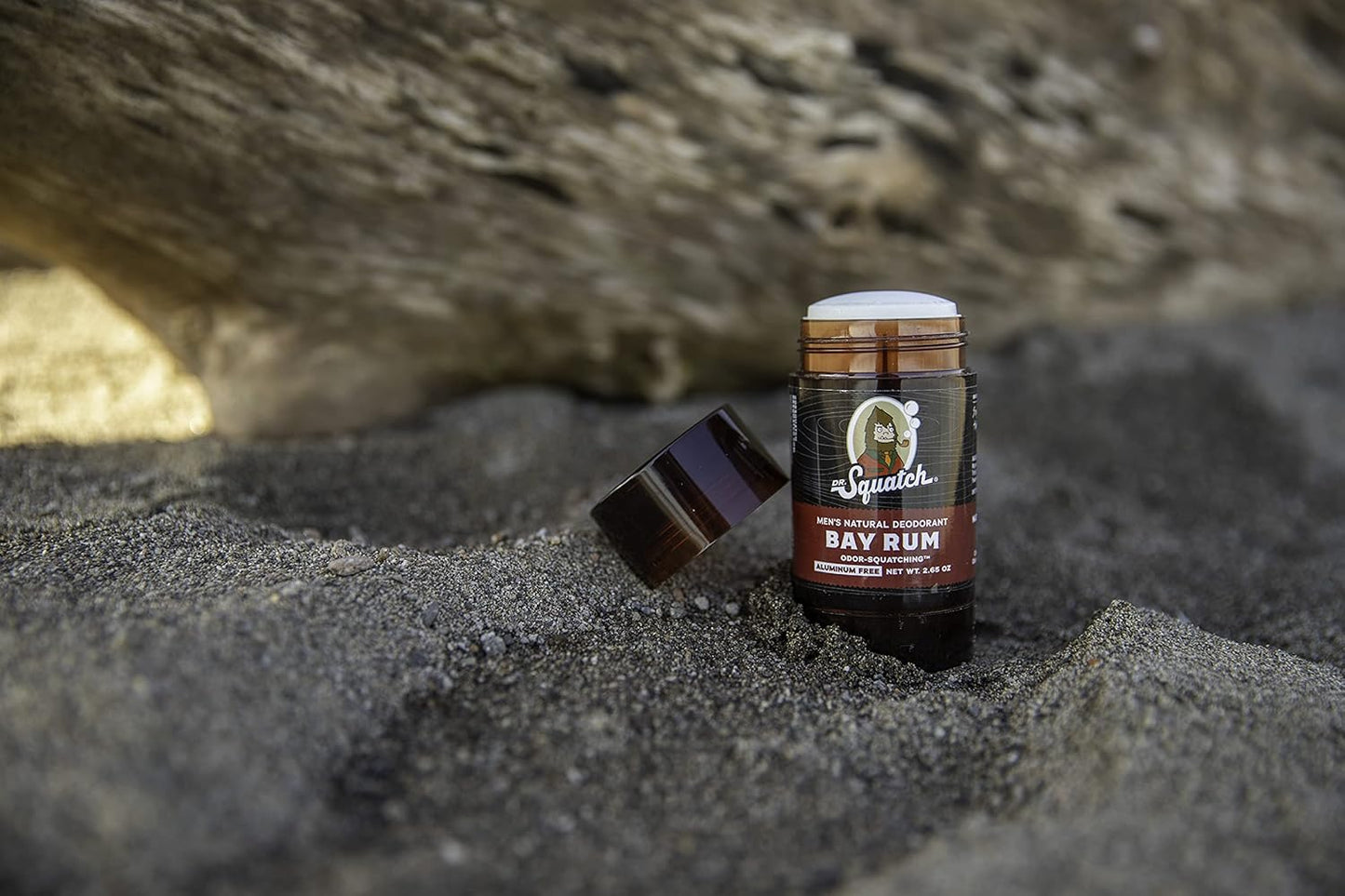Dr. Squatch Natural Deodorant for Men - Aluminum-Free Bay Rum Scent | 2.65 oz