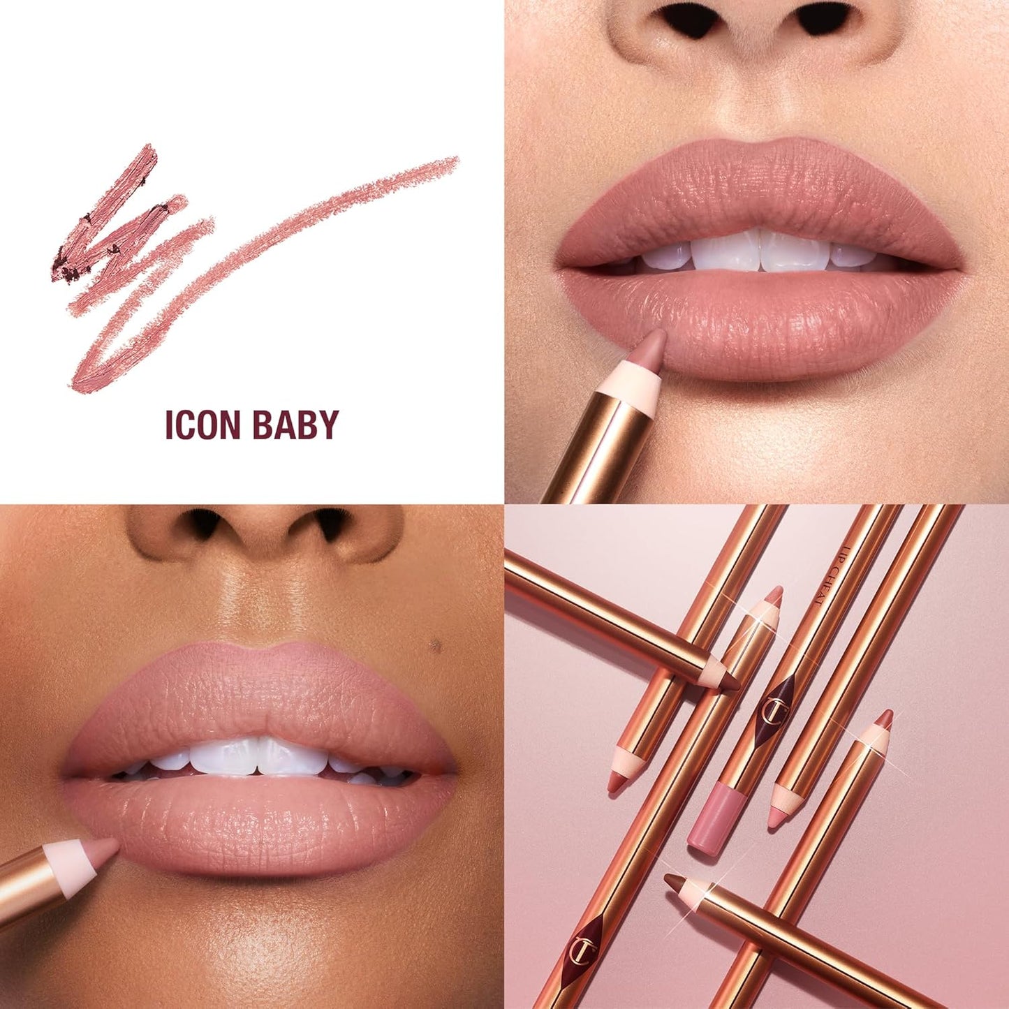 Charlotte Tilbury Lip Cheat Lip Liner Pencil - Fuller-Looking Defined Pout | Waterproof & Enriched with Jojoba Oil