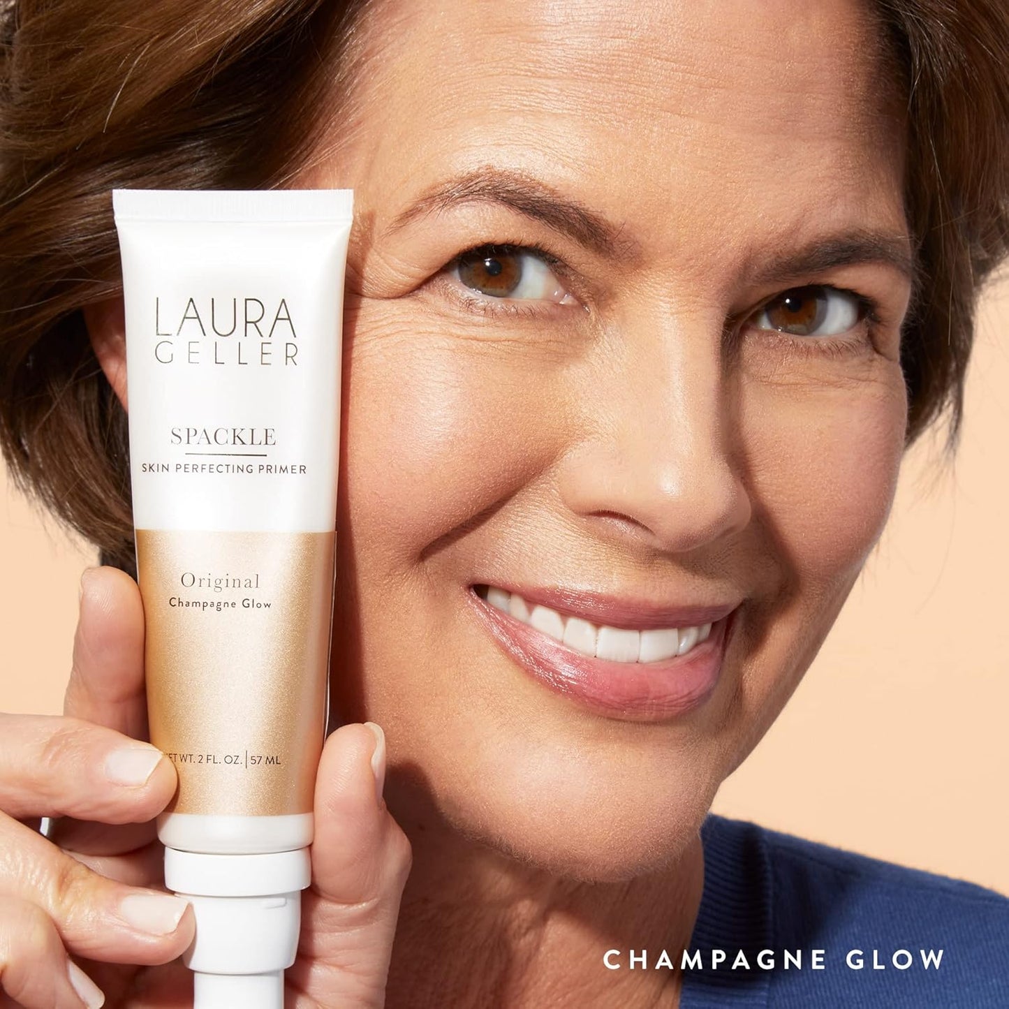 Laura Geller Ready-N-Radiant Makeup Kit | Baked Bronze-N-Brighten, Spackle Primer & Kabuki Brush