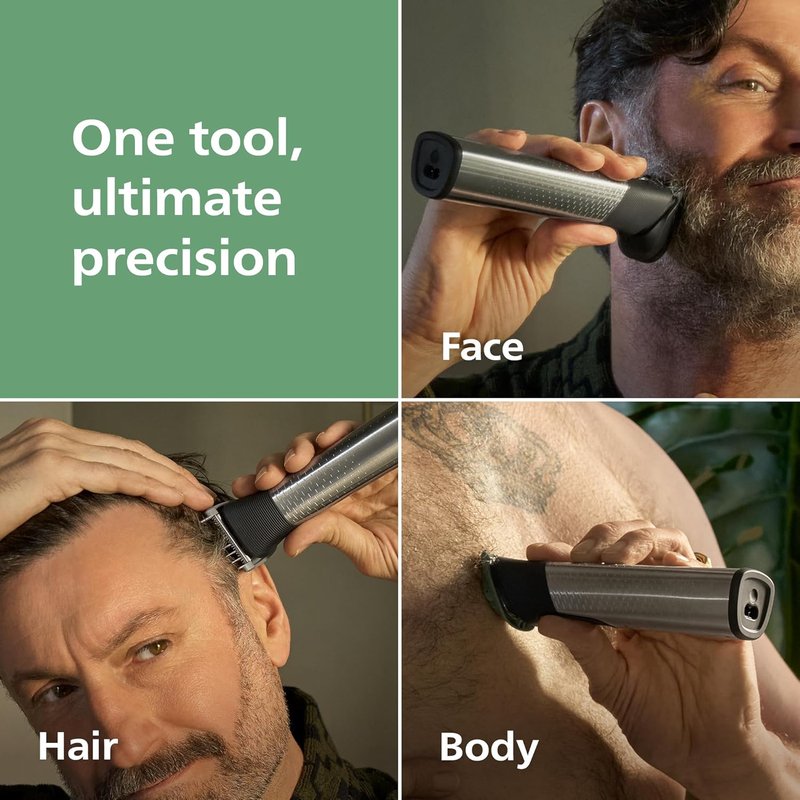 Philips Norelco All-in-One 9000 Series Trimmer - 25-Piece Electric Shaver & Clipper with Self-Sharpening Blades | 27 Length Settings (0.5-20 mm)
