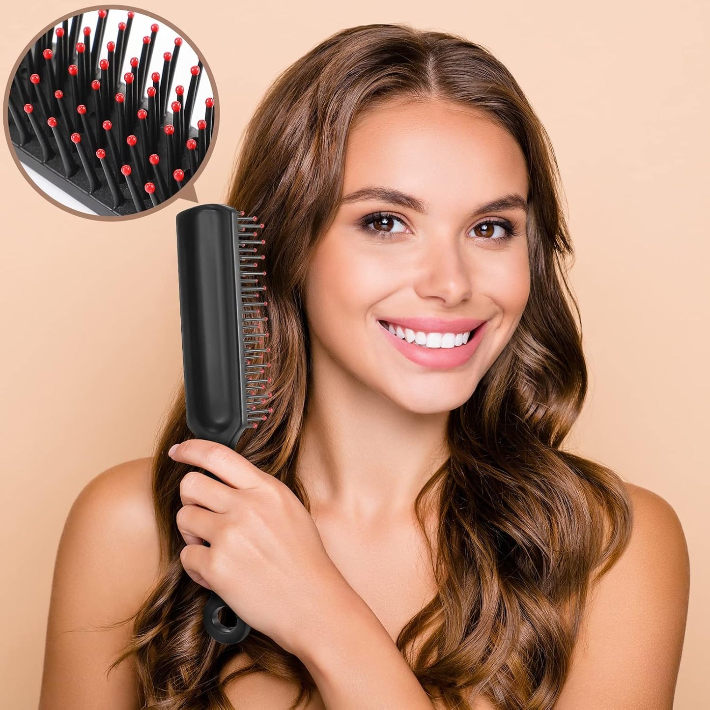 Disposable Hair Brushes - 60 Pcs Anti-Static Bristles for Shelters & Charities | 7.5 x 1.4 Inch