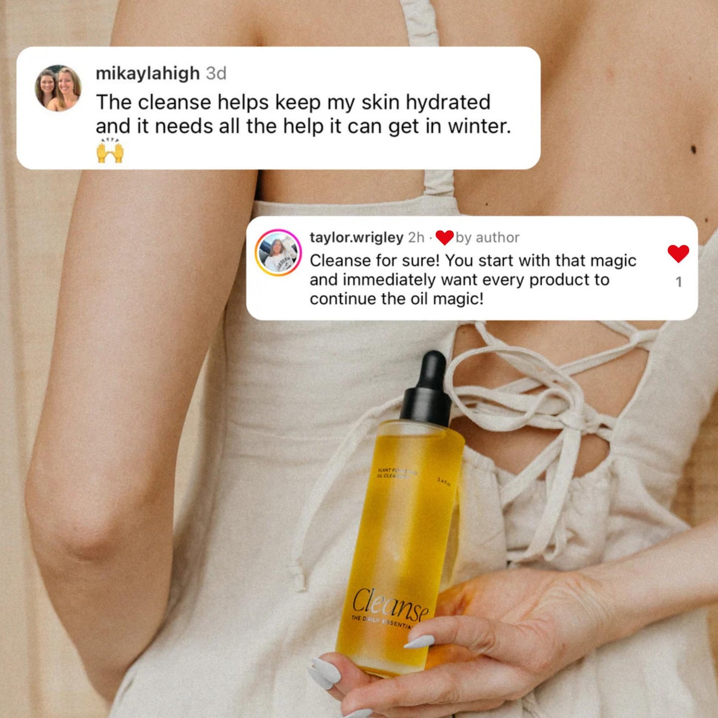 The Daily Essential Co. Jojoba Oil Facial Cleansing Oil, Makeup Remover for Sensitive, Oil Cleanser for Face, Blackhead Removal, Premium Skin care, Hydrating (Cleanser)