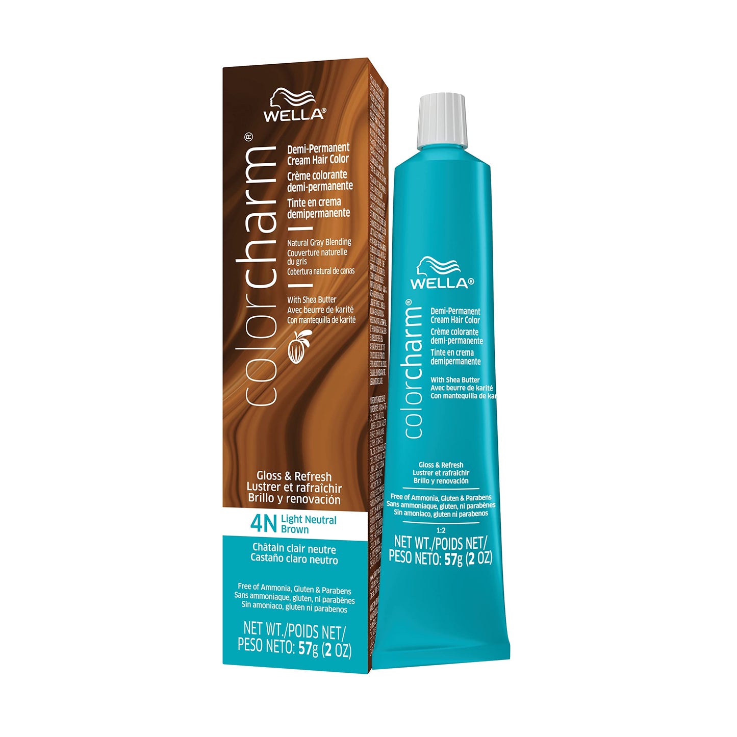 WELLA Color Charm colorcharm Demi Permanent Hair Color, 4N Medium Natural Brown