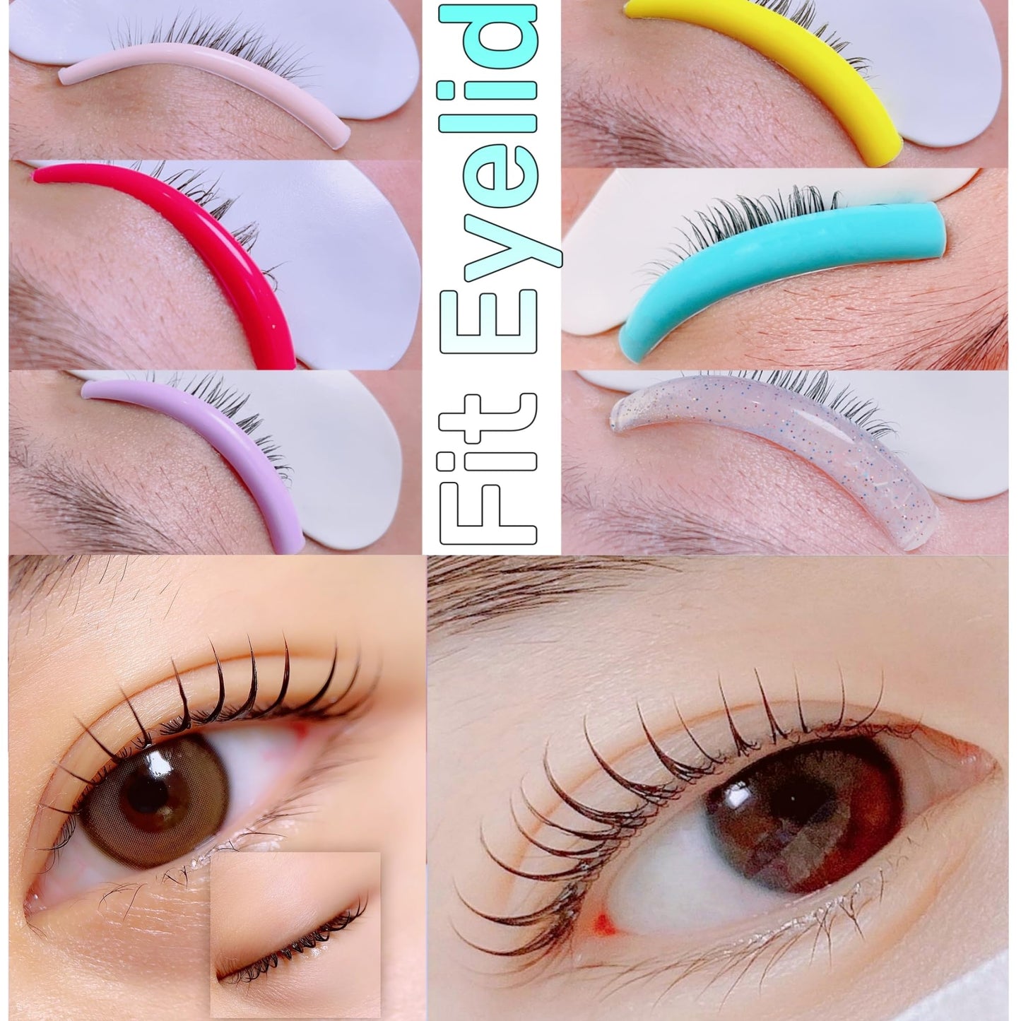 Lash Lift Shield Soft Japanese Moon Perm Rod Natural Lifting Pad Easier Eyelash Perming Rods Neon Lami Lamination Roller Hug Eyelids Well Flat C Curl Lash Lift & Tint Shields Improve Eye Look