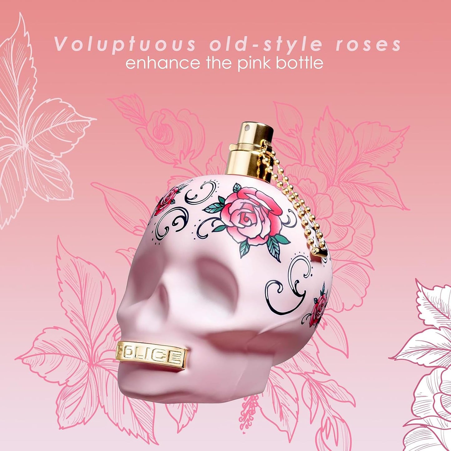 To Be Tattooart For Woman By Police - Fragrance For Women - Floral Fruity Gourmand Scent - Creamy Sandalwood And A Powdery-Sweet Marshmallow Accord - Eye-Catching Skull Bottle - 4.2 Oz EDP Spray