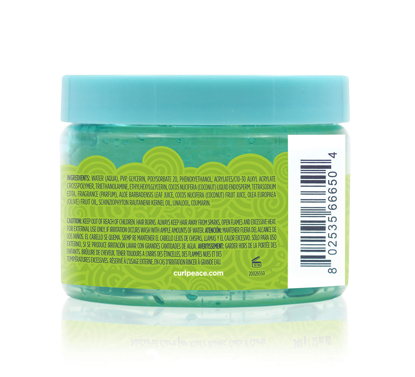 Curl Peace Just For Me Nourishing & Defining Slime Styler (3 Pack). Children’s weightless hair gel perfect for wash and go curl definition or texture setting. 12oz.