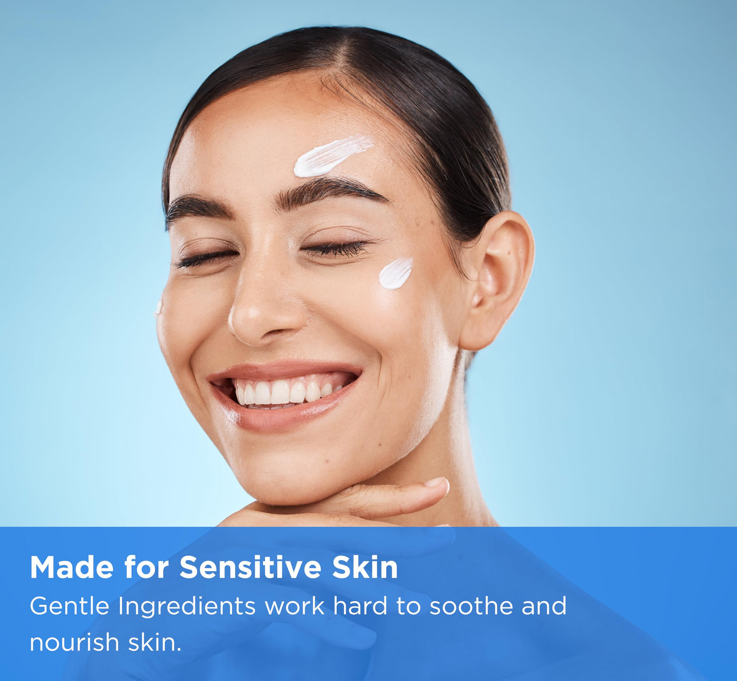 Seborrheic Dermatitis Face Cream for Sensitive Skin - Hydrates & Supports the Skin Barrier with MCT Oil, Squalane - Moisturizing Face, Scalp and Body Cream - No Steroids, Gentle Ingredients