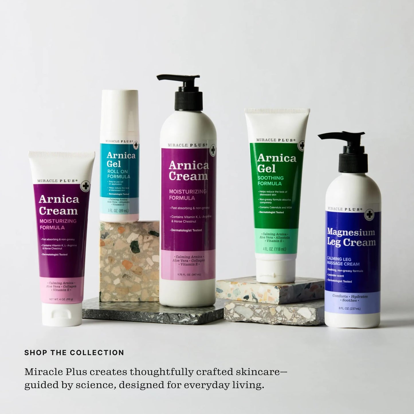 Miracle Plus Magnesium Cream For Leg Relief | Magnesium Lotion Calming Leg Cream Herbal Moisturizer Topical Body Butter Soothes + Calms Sensations, Itching, & Shaking, 2pc