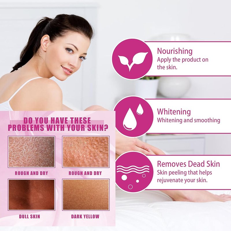 Yellow Peeling Oil - Exfoliating Body Oil for Dark Skin | 330ML/10.98Fl Oz