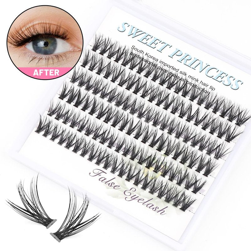 3D Individual Eyelash Extensions - Soft Black C Curl | 0.07mm Thickness, Mixed Lengths 8-16mm (5 Packs)