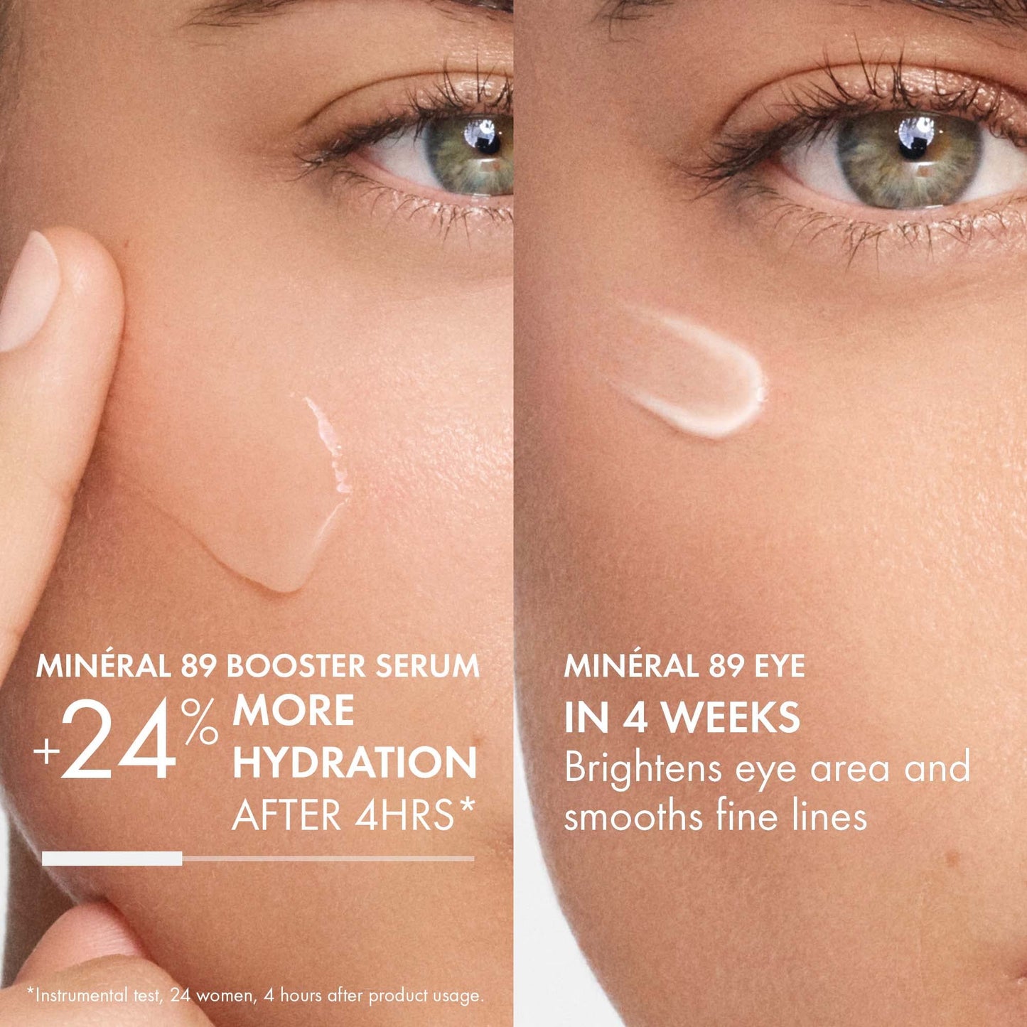 Vichy Mineral 89 Fortifying & Hydrating Daily Skin Booster, Pure Hyaluronic Acid Serum For Face, Plumps & Hydrates, Repairs Skin Barrier, Lightweight Moisturizing Gel, Fragrance Free & Oil-Free