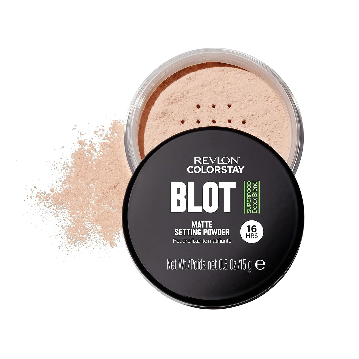 Revlon ColorStay Blot Powder - Mattifying Face Setting Powder | Blurs Imperfections & Reduces Pores, 0.5 Oz