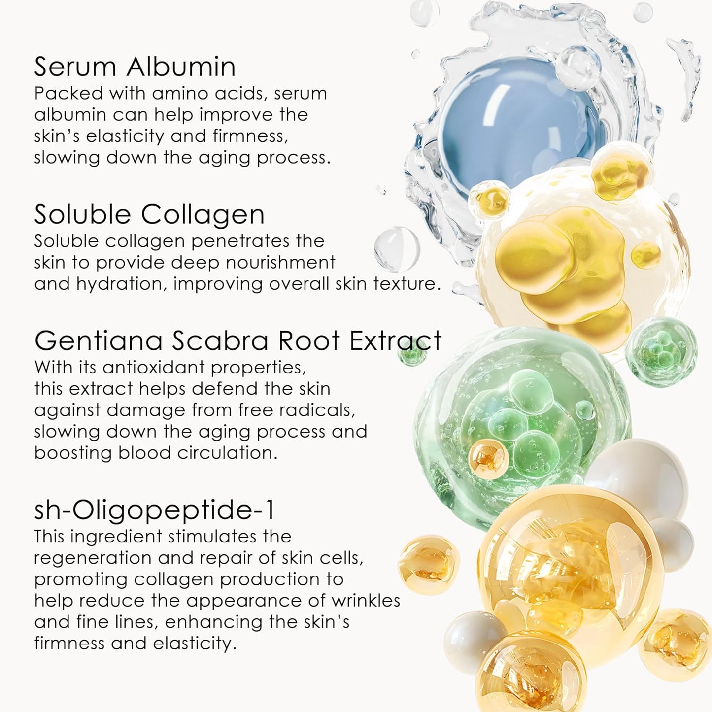 ALMOES Growth Factor Serum - Deep Moisturizing Antioxidant Face Serum for All Skin Types | 30 ML