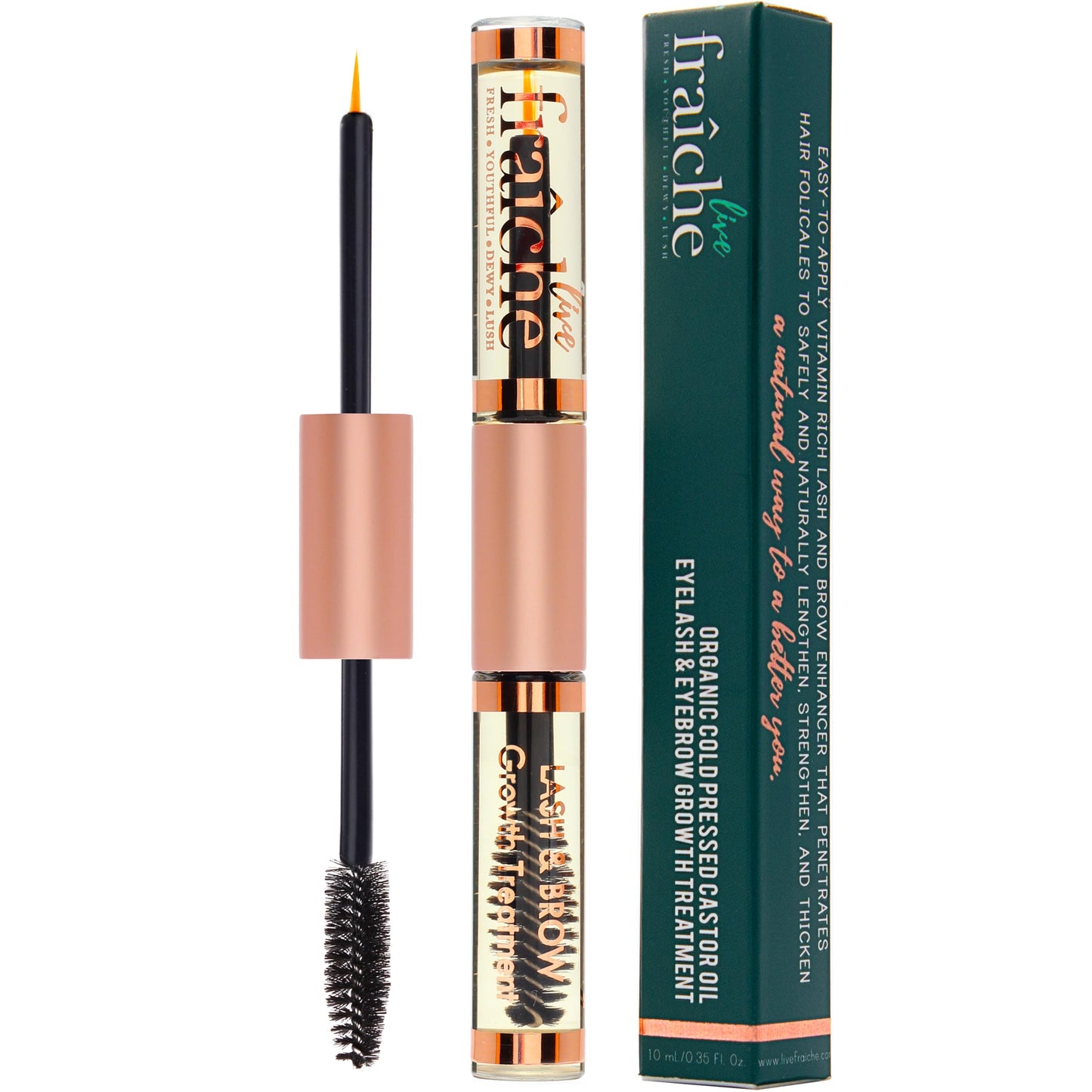 Organic Castor Oil Lash Serum Cold Pressed Castor Oil Eyelash Growth Serum