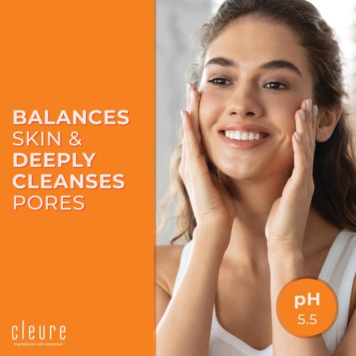 Cleure Lotion Cleanser for Dry Sensitive Skin, Free of Fragrance, Gluten, Paraben, Salicylate and Non Comedogenic (8 oz, 1 Pack)