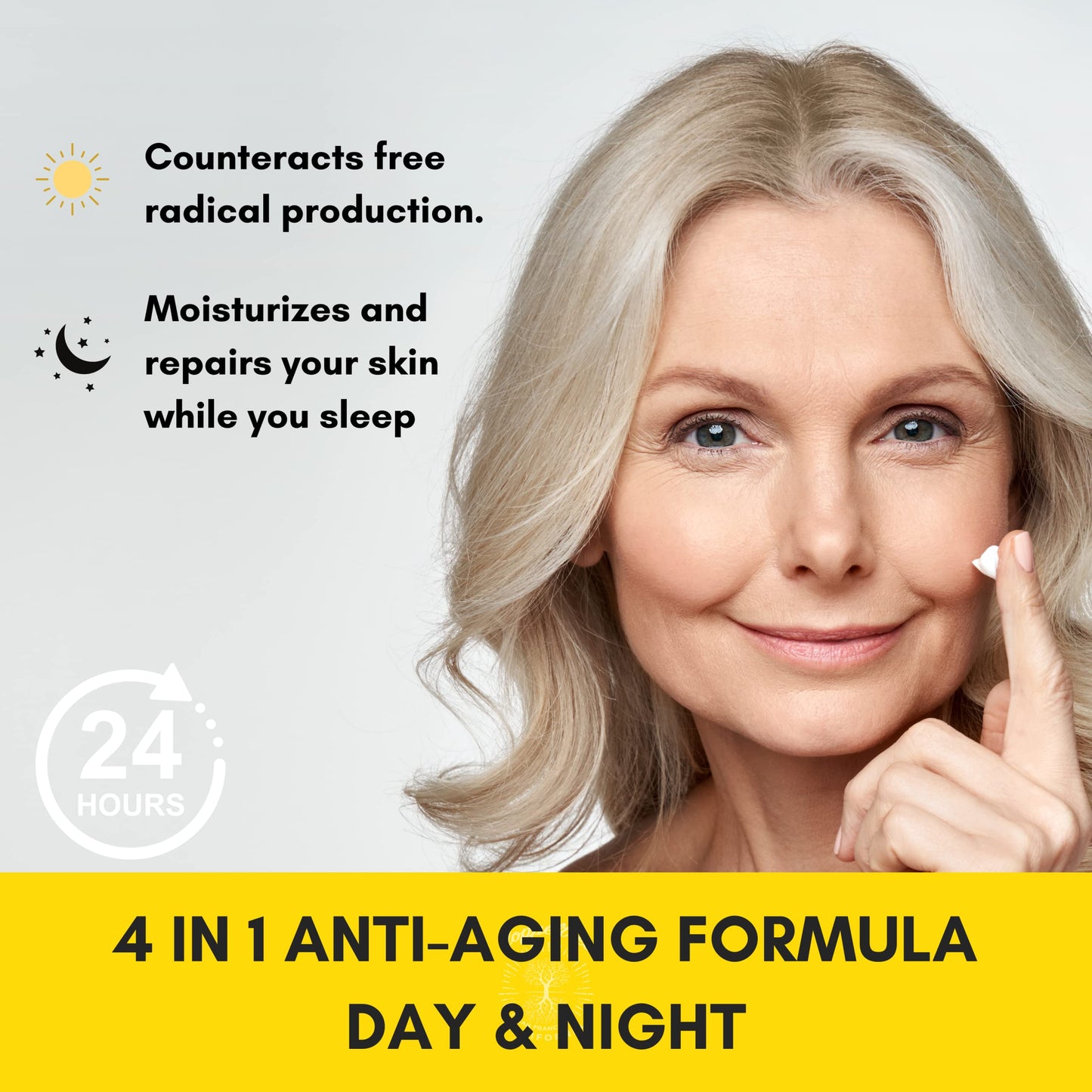 Doppeltree Face Moisturizer & Facial Cream - Anti Aging Day & Night Cream with Collagen - Anti Wrinkle Hydrating Lotion for Men and Women