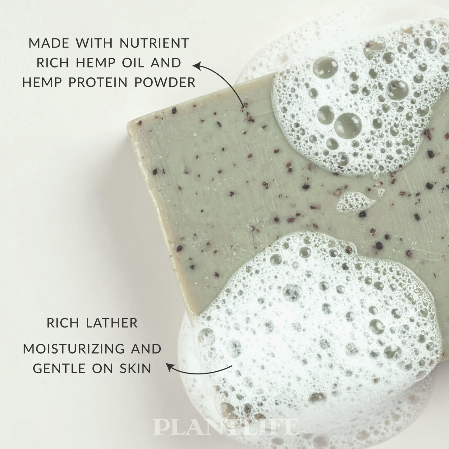 Plantlife Vegan Hemp 6-Pack Soap Bar - Moisturizing and Soothing Soap for Your Skin - Hand Crafted Using Plant-Based Ingredients - Made in California 4.5oz Bar