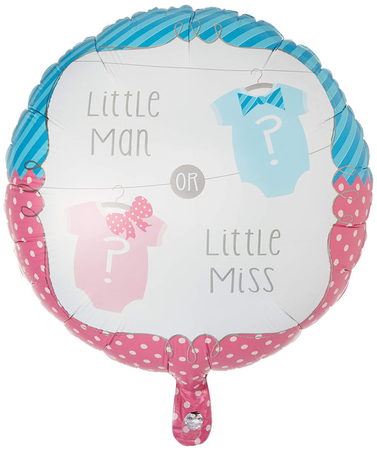 Creative Converting Metallic Balloons 10 Count, Bow or Bowtie?