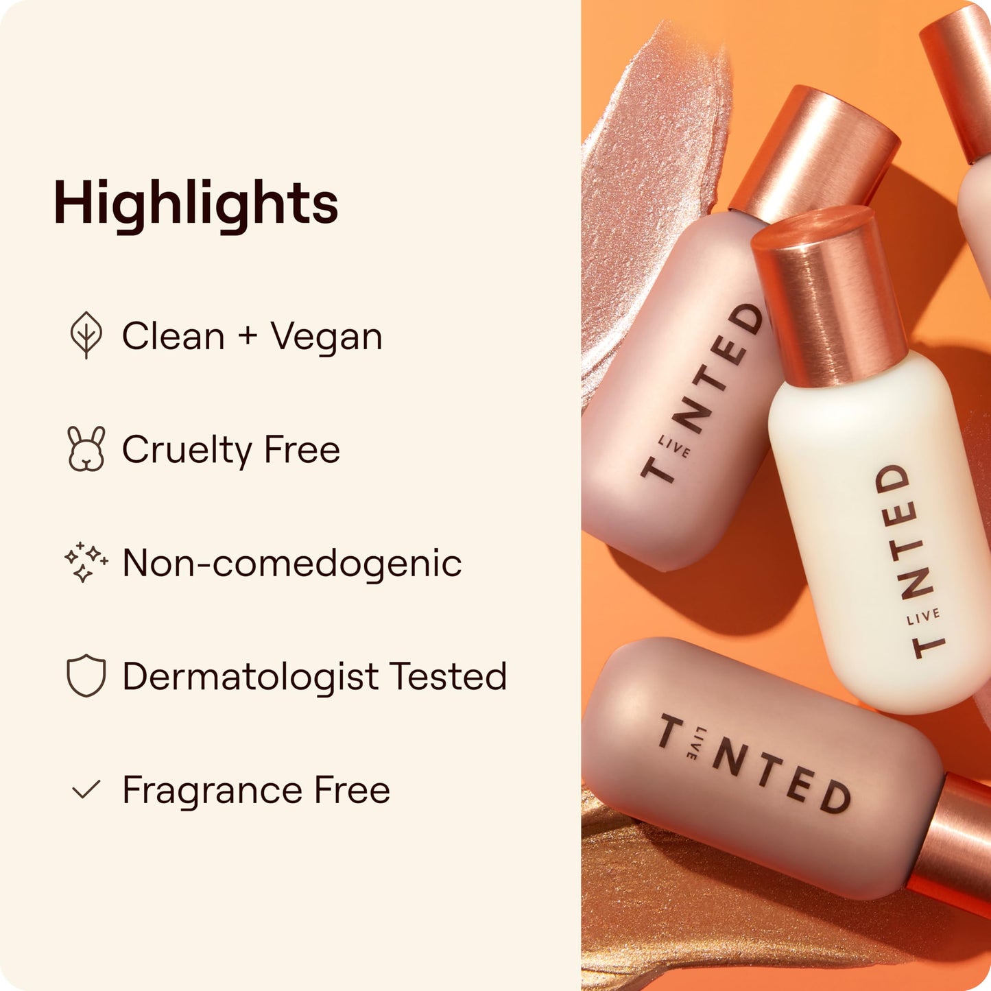 Live Tinted Hueglow Liquid Highlighter Drops - Lightweight Serum-Infused Highlighter, Non-Greasy Formula for Natural Radiance and Advanced Hydration, Golden Hour, 0.46fl oz/ 13.5mL