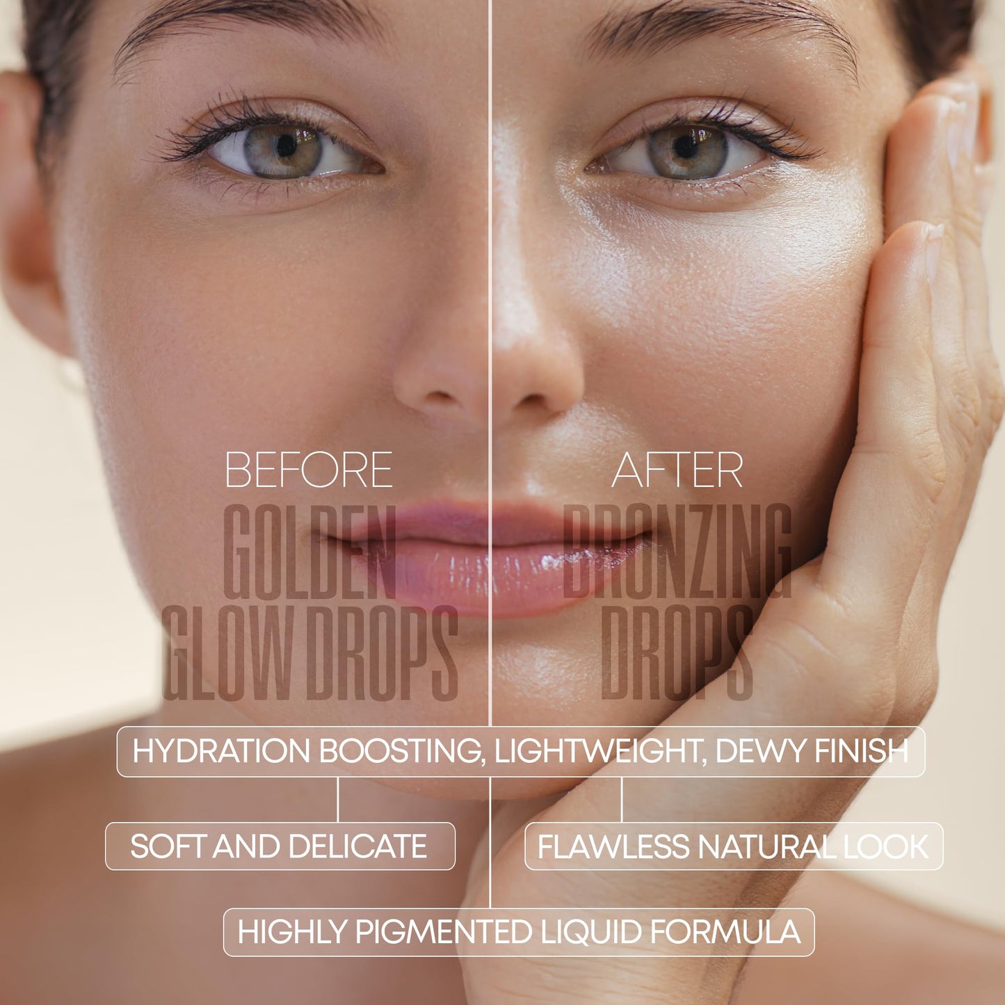 W7 Golden Glow Drops Essential Trio - 3Pcs - Liquid Bronzing Drops, Moisturizer & Body Brush