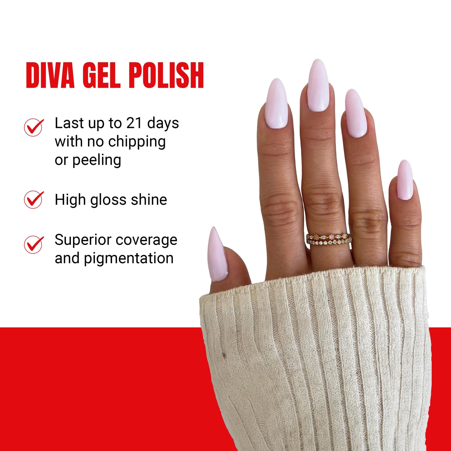 DND Gel Polish Set, Coquette Collection, UV/LED Gel Polish and Air Dry Nail Lacquer, Matching Chip-Free Polish Duo, 096 Morphed Unicorn, 0.5 Fl Oz