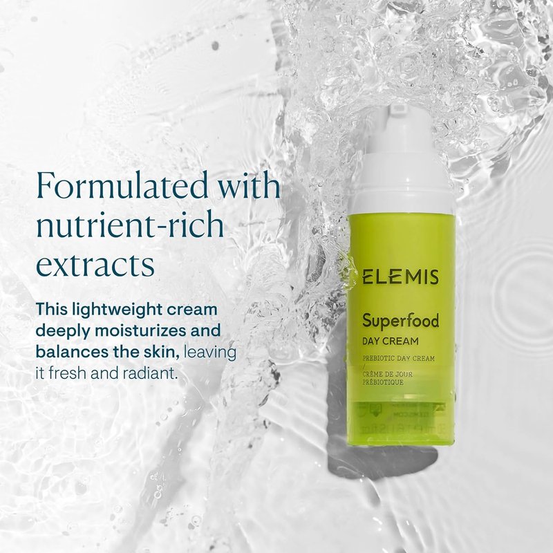 ELEMIS Superfood Day Cream - Vitamin-Rich Prebiotic Moisturizer for Radiant Skin | 50 mL