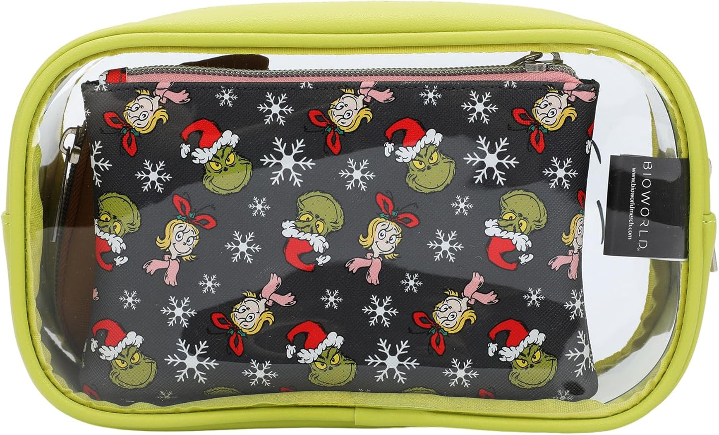 Grinch Travel Cosmetic Bags - Set of 3 Fun & Festive Organizers | Perfect for Holiday Travel