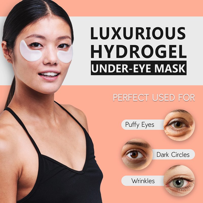 pureSOL Charcoal Under Eye Patches – Charcoal Eye Patches For Adults – 12 Pairs Hydrogel Under Eyes Mask To Remove Dark Circles And Under Eye Treatment For Women – Anti Wrinkle Eye Masks