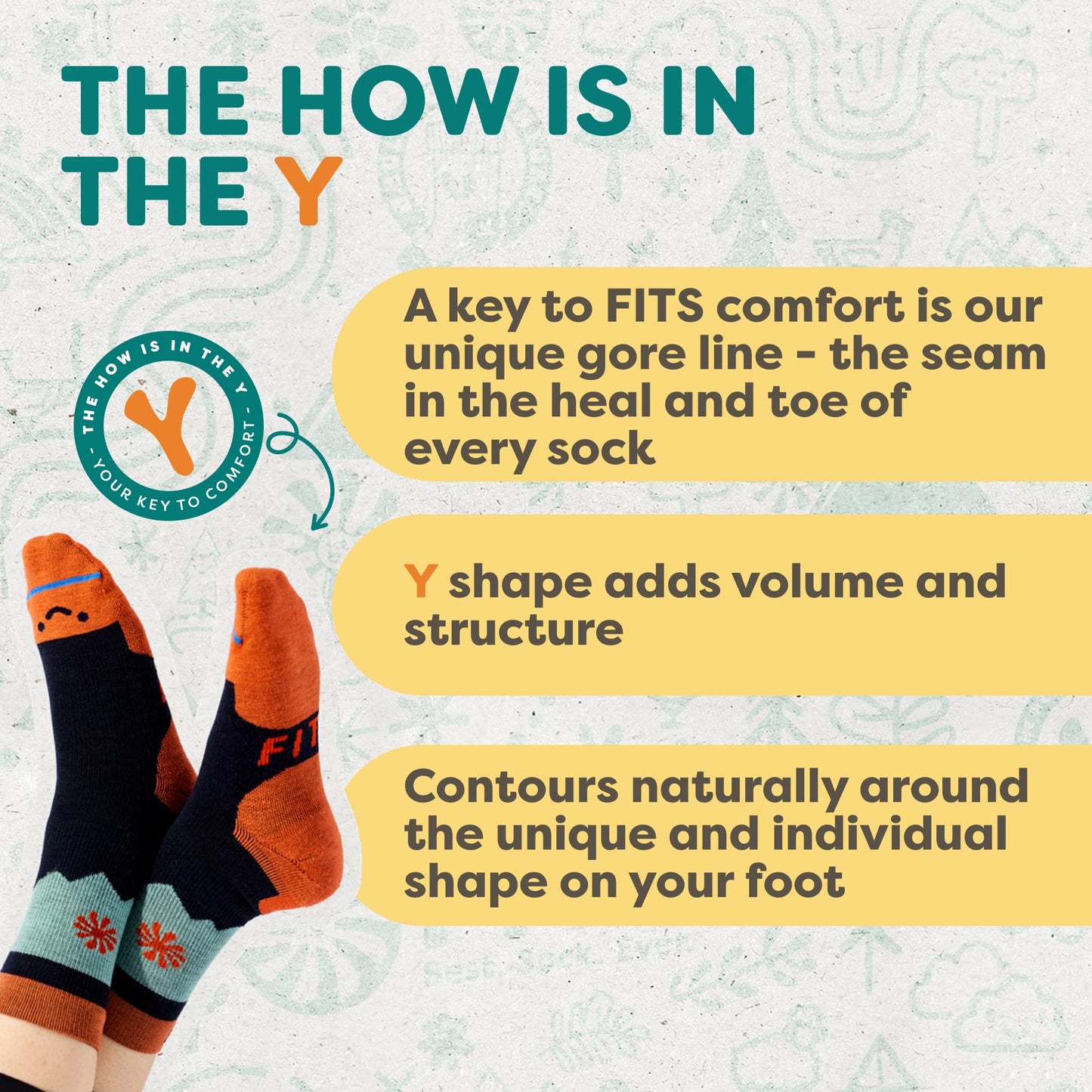 FITS Heavy Expedition Boot Sock for Men and Women, Made with Merino Wool, Breathable, Odor Resistant, Cushioned Boot Sock, Light Brown, X-Large